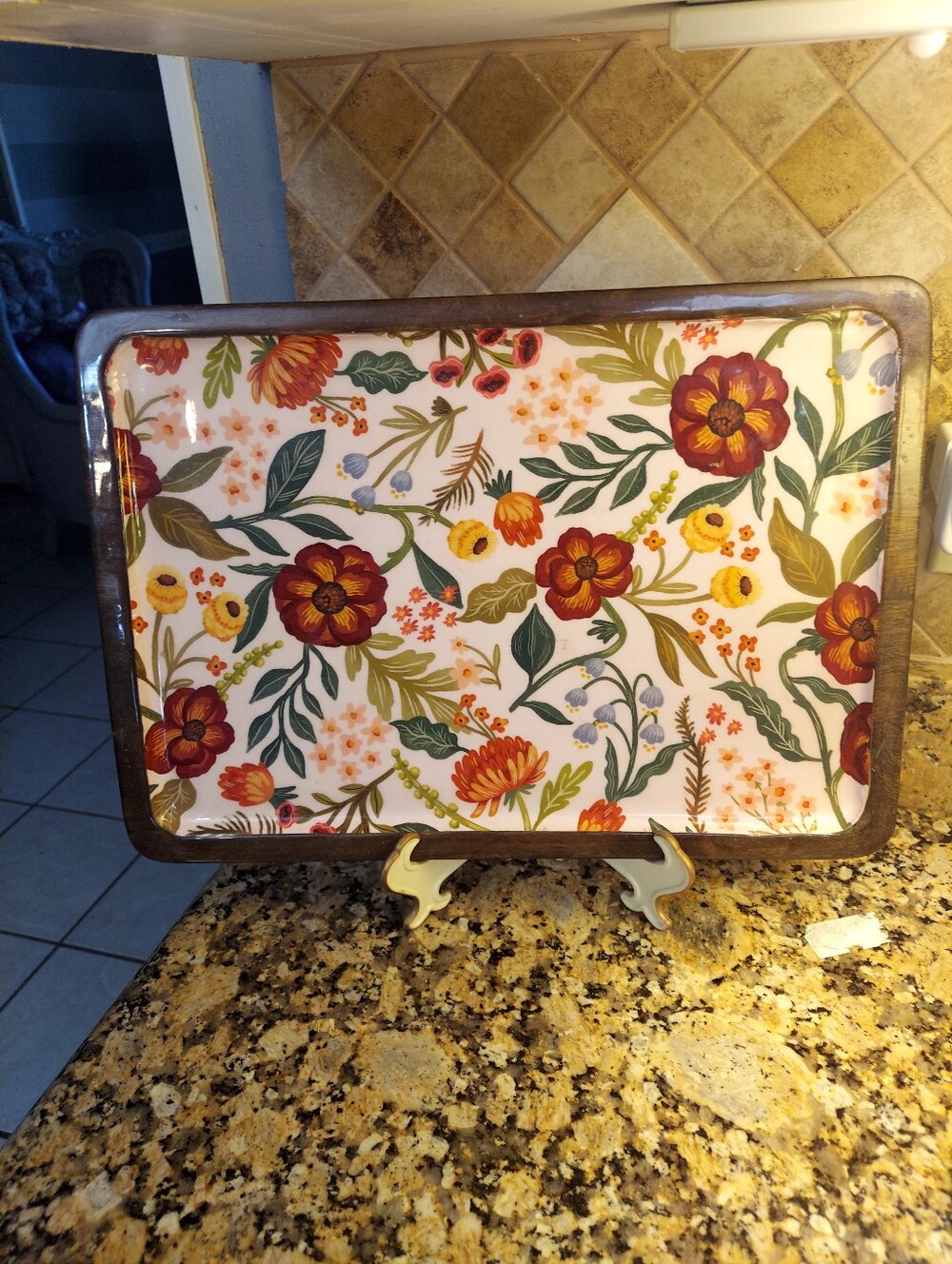 Mangowood, Enamel Tray